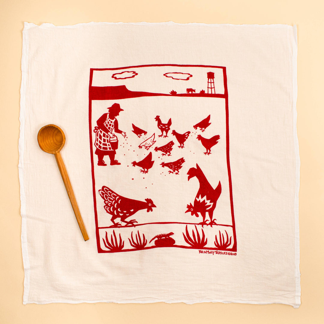 Flour Sack Dish Towel - Free Range