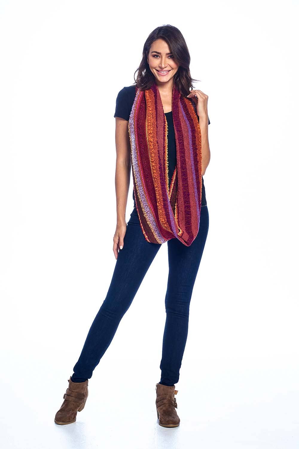 Alpaca Infinity Scarf - Boucle - Autumn