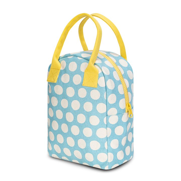 Zipper Lunch Bag - Dot Blue