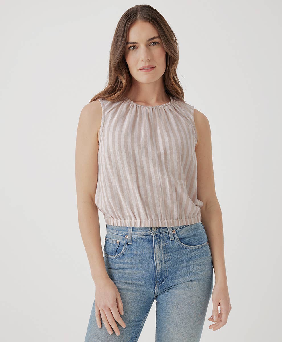 Coastal Bubble Hem Top