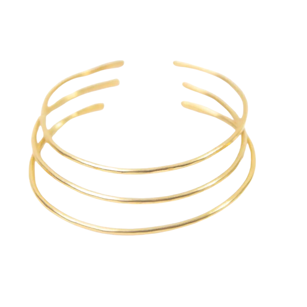 Hammered Brass Bangle