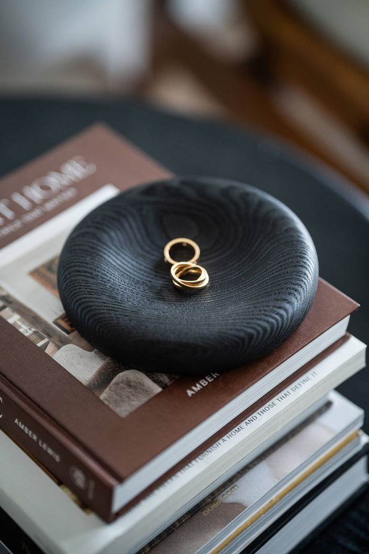 Hand Carved Wooden Jewelry Tray