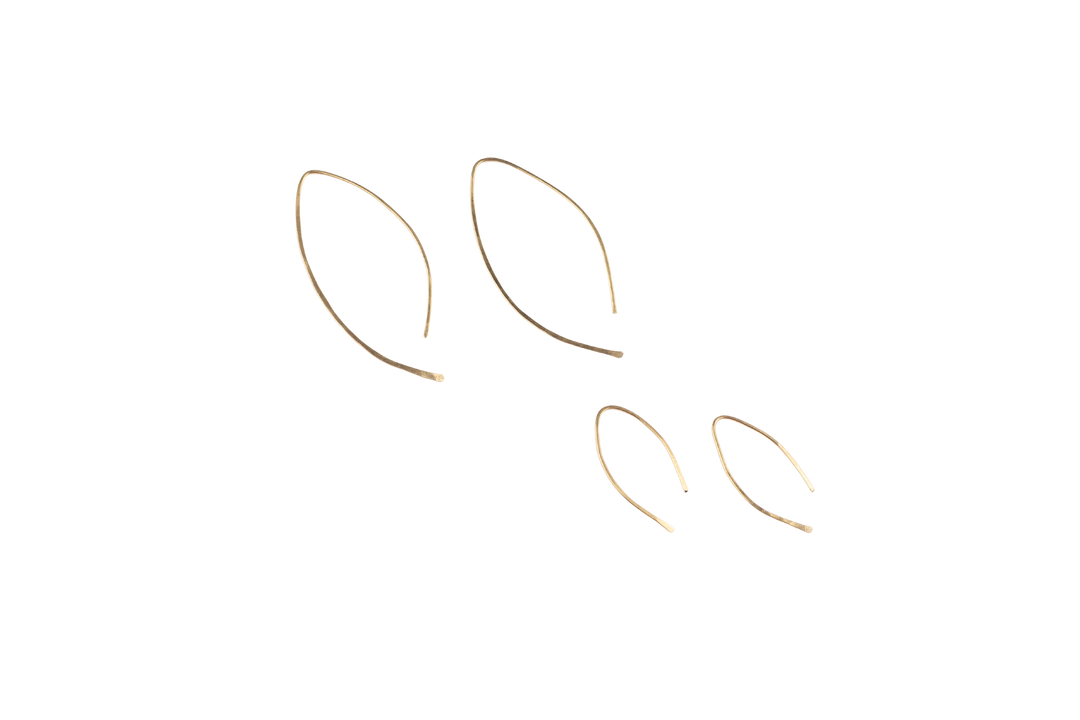 Qasioun Minimalist Threader Earrings in 14k Gold Fill