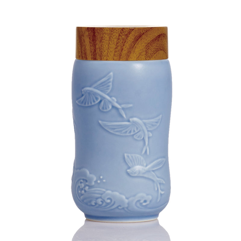 The Joy of Fish Travel Mug ( Single Wall )