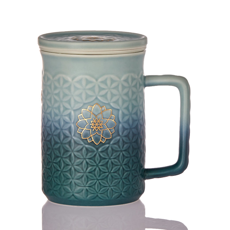 Flower of Life 3-in-1 Tea Mug with Infuser