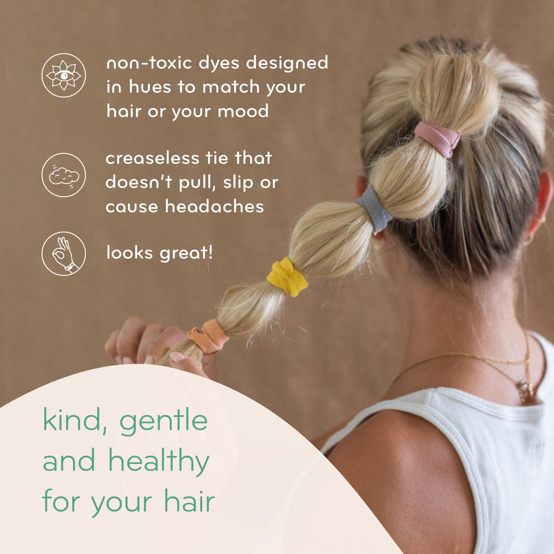 Plastic-free Flat Hair Ties - Blond