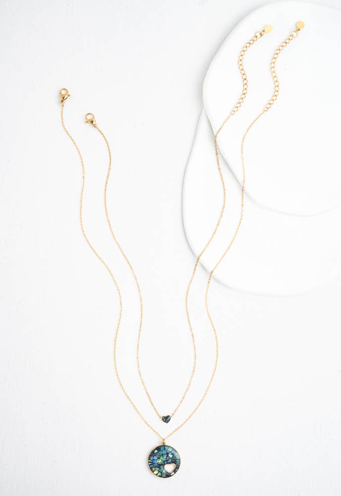Journey Together Necklace Set in Captivating Abalone