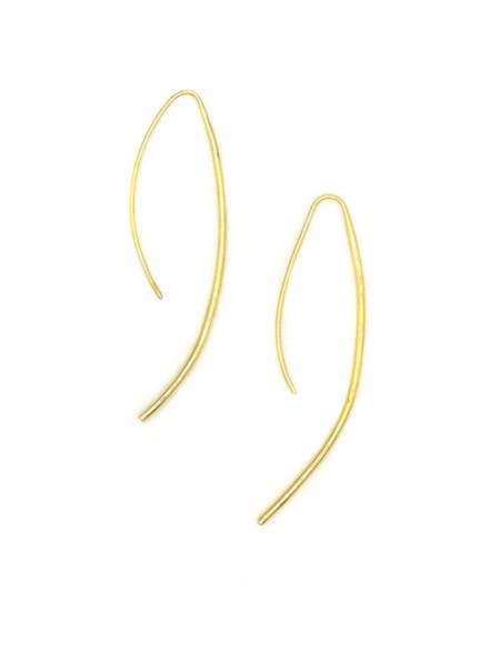Elegant Curve Drop Earrings