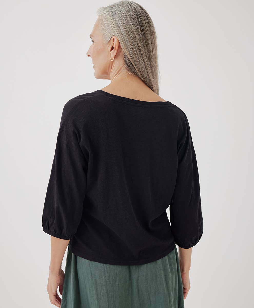 Featherweight Slub Peasant Top