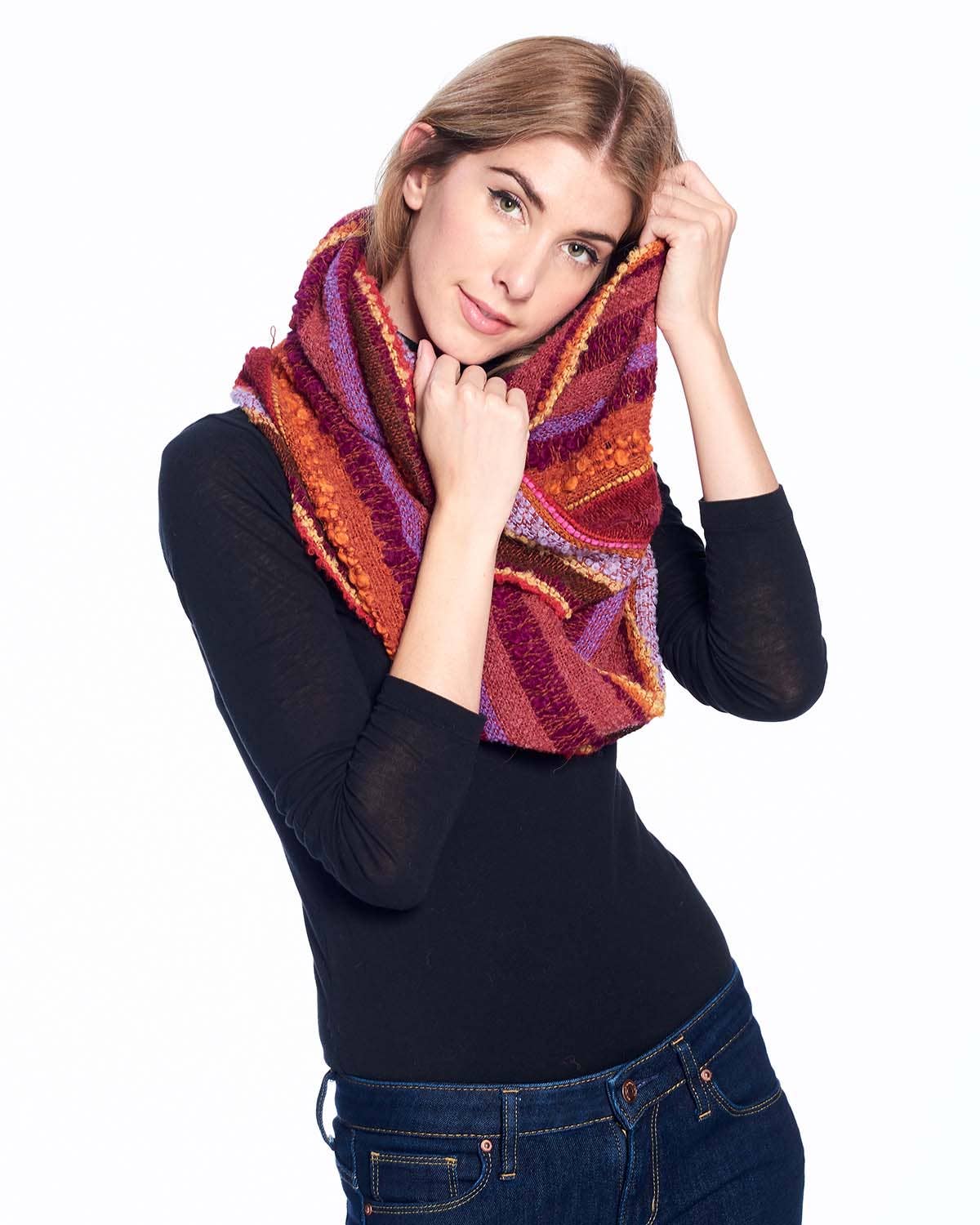 Alpaca Infinity Scarf - Boucle - Autumn
