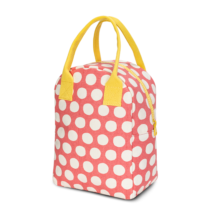 Zipper Lunch Bag - Dot Pink