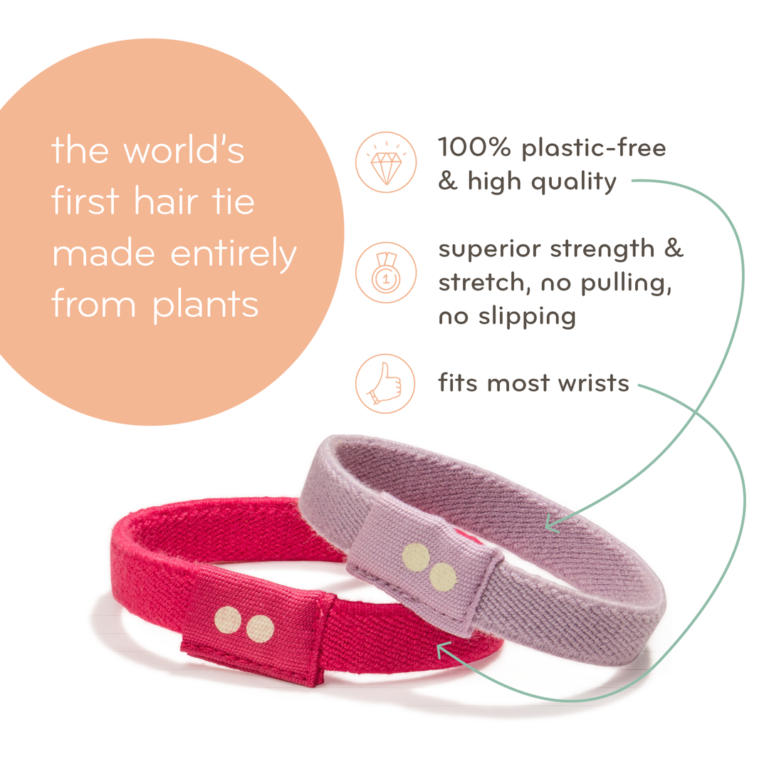 Plastic-free Flat Hair Ties - Classics