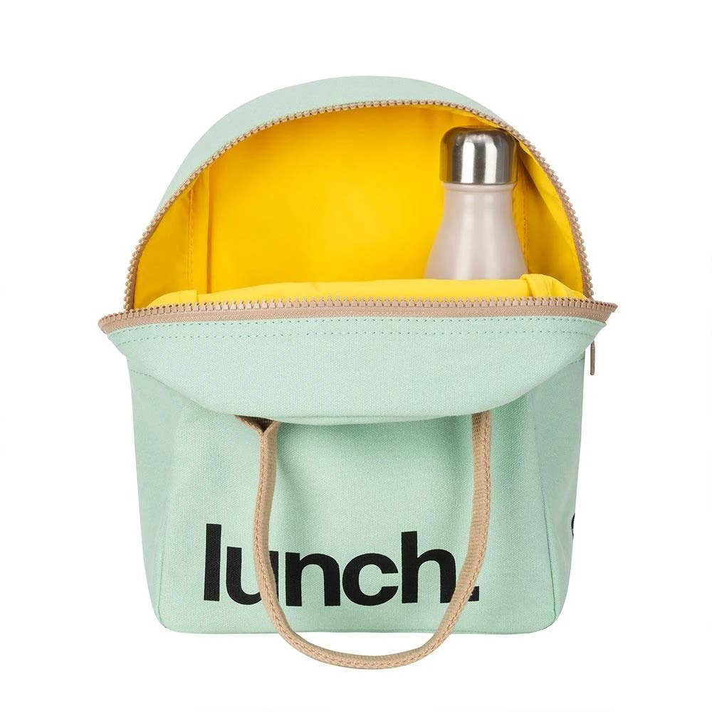 Zipper Lunch Bag - 'Lunch' Mint