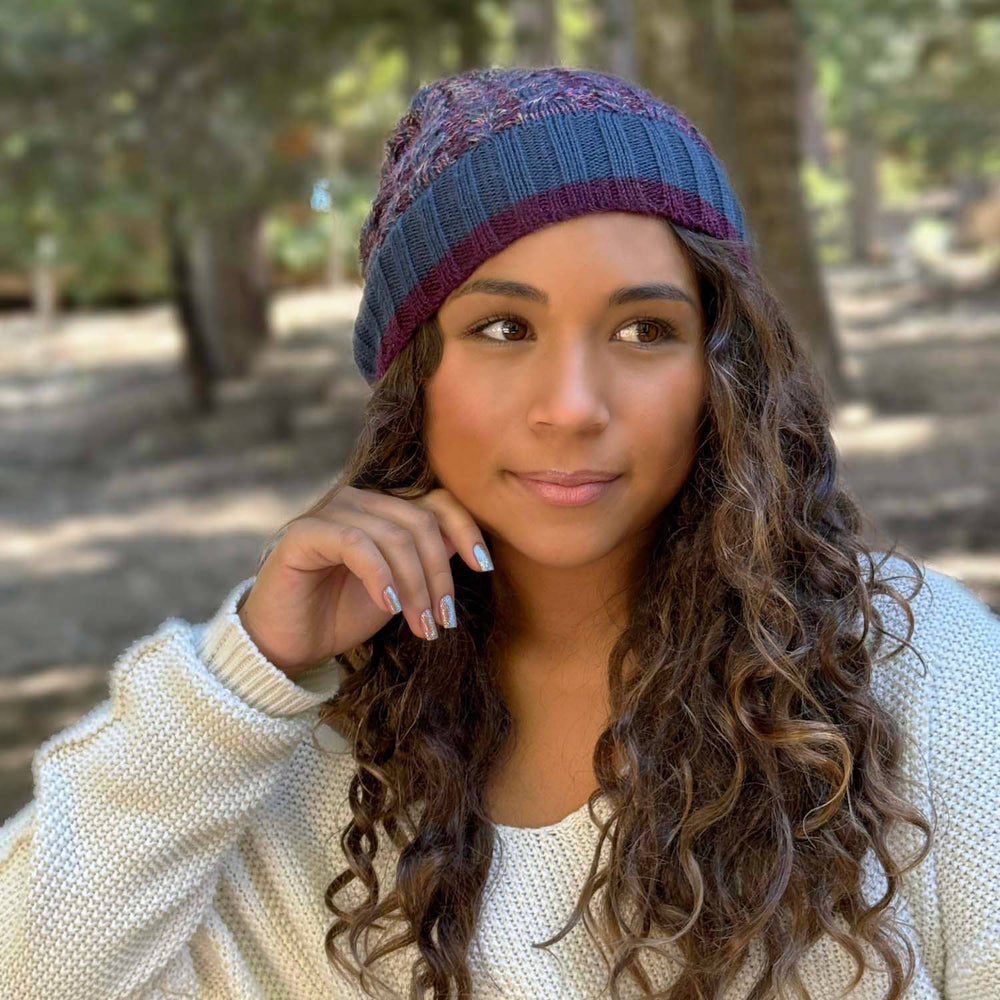 Alpaca Beanie - Braided - Galaxy