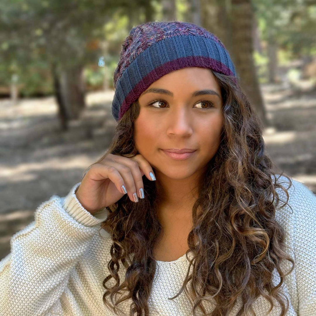 Alpaca Beanie - Braided - Galaxy