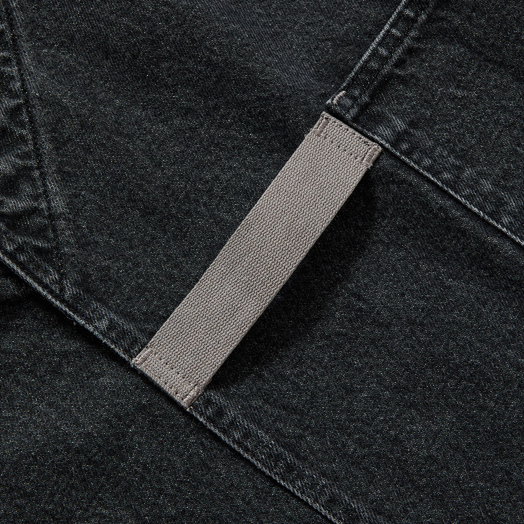 The Crossback Apron - Oyster Grey Denim