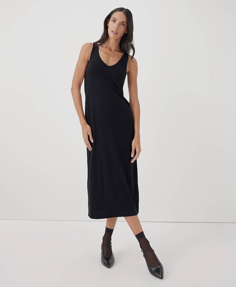 Luxe Jersey Midi Slip Dress