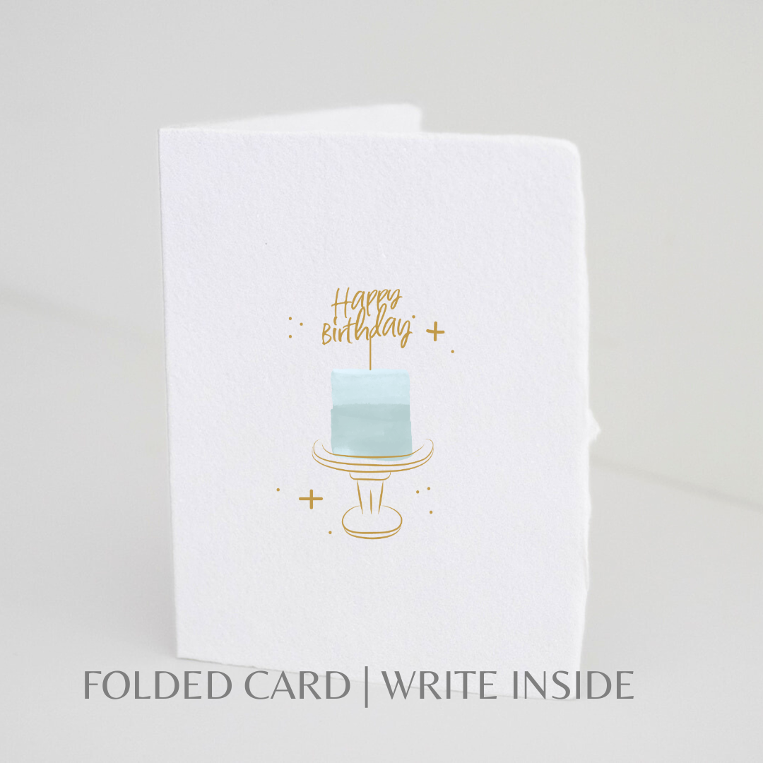 Folded Card | Happy Birthday Cake Topper