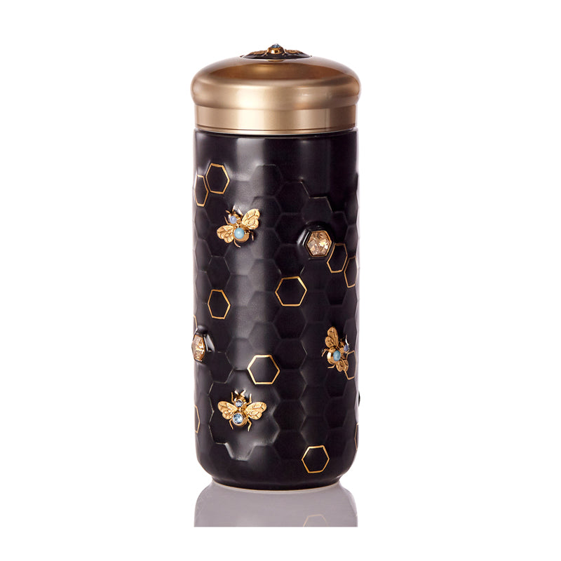 Honey Bee Travel Mug with Crystals