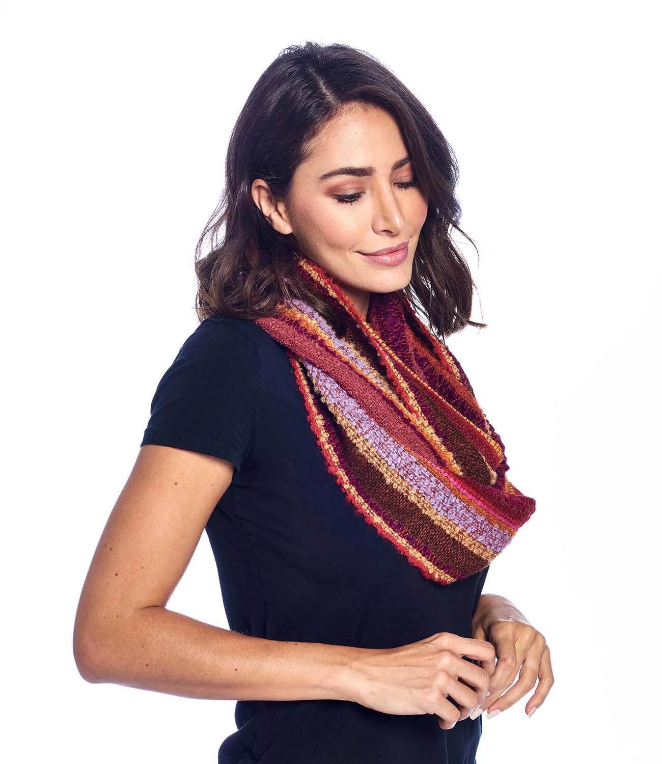 Alpaca Infinity Scarf - Boucle - Autumn
