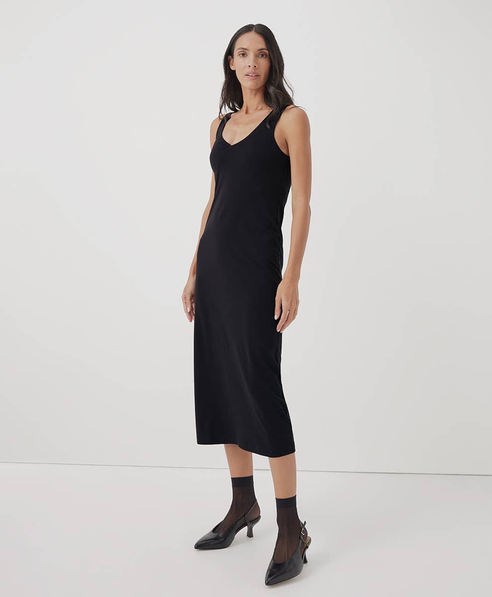 Luxe Jersey Midi Slip Dress