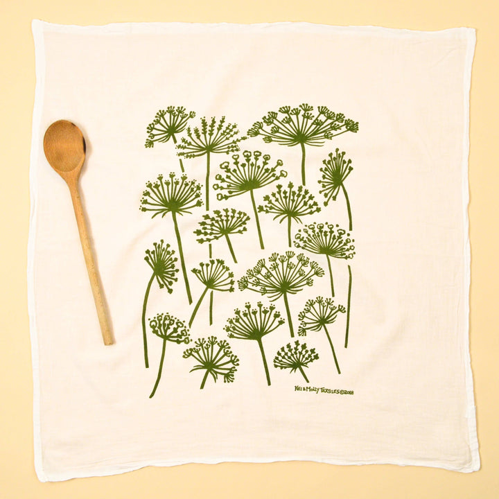 Flour Sack Dish Towel - Queen Anne's Lace