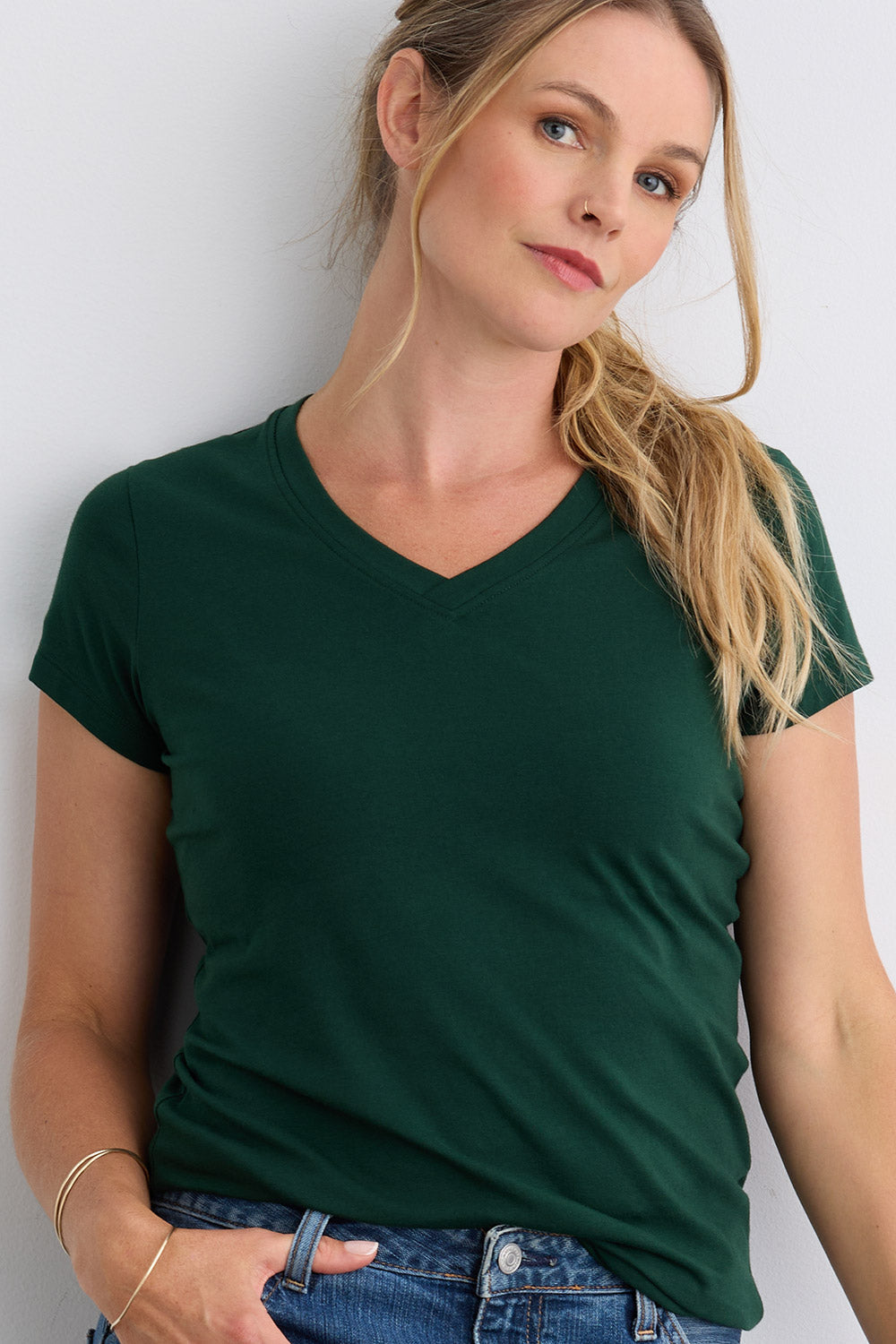 Women's Organic V-Neck T-shirt