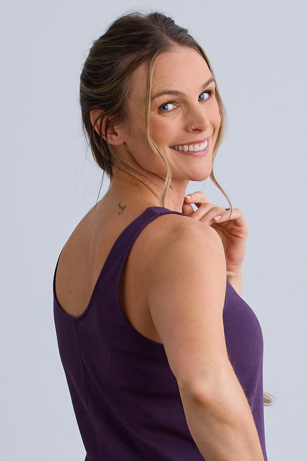 Women's 100% Organic Cotton Midi Tank Dress