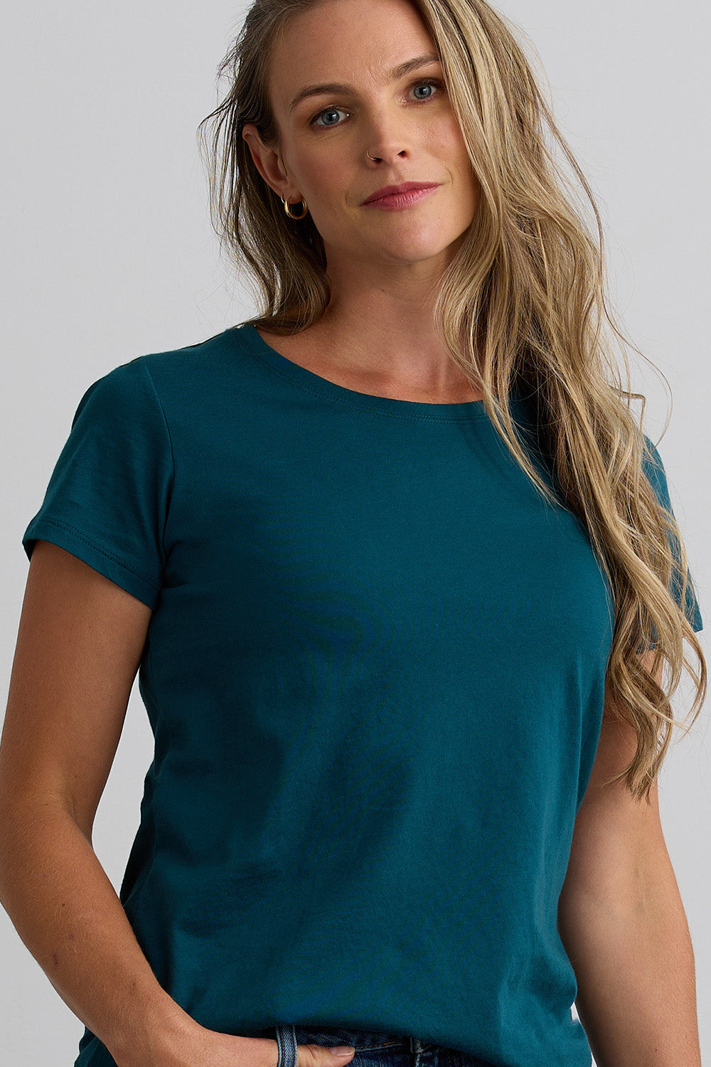 Women's 100% Organic Cotton Relaxed Crew Neck T-shirt