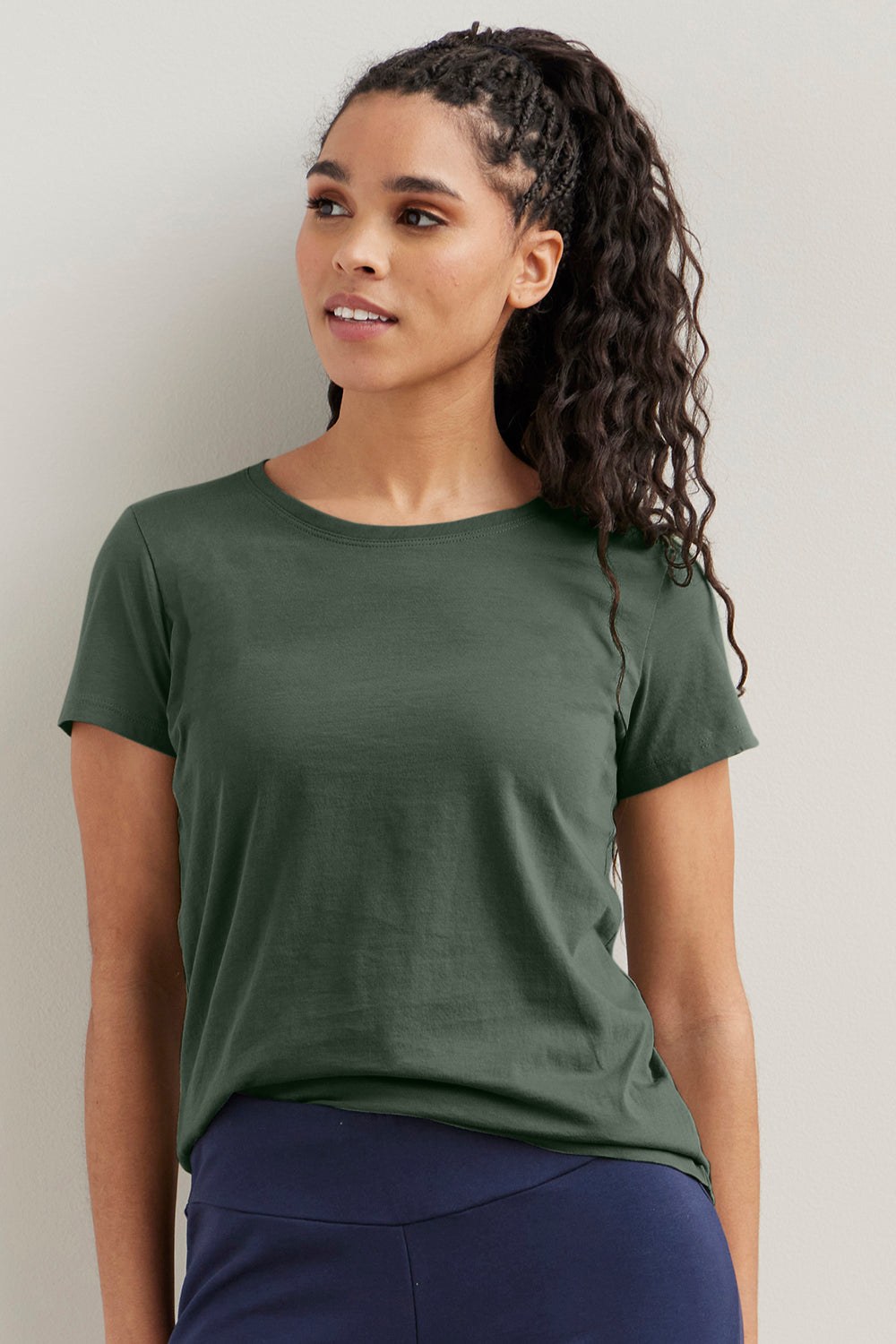 Women's 100% Organic Cotton Relaxed Crew Neck T-shirt