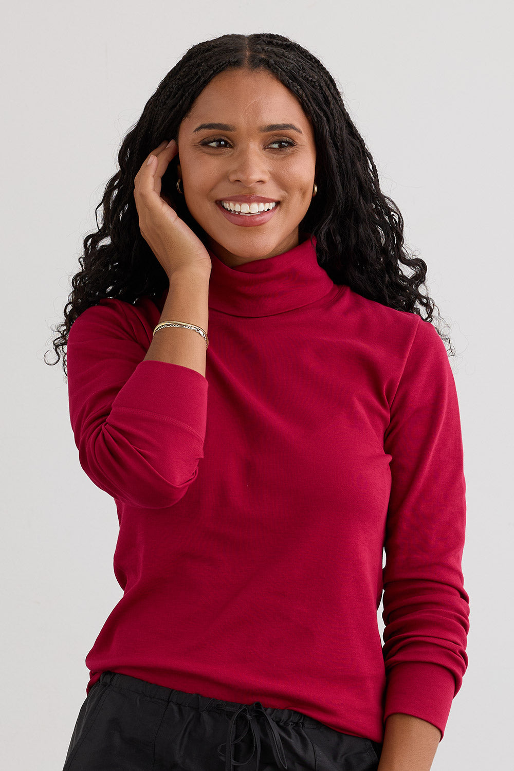 Women's Luxe 100% Organic Cotton Turtleneck