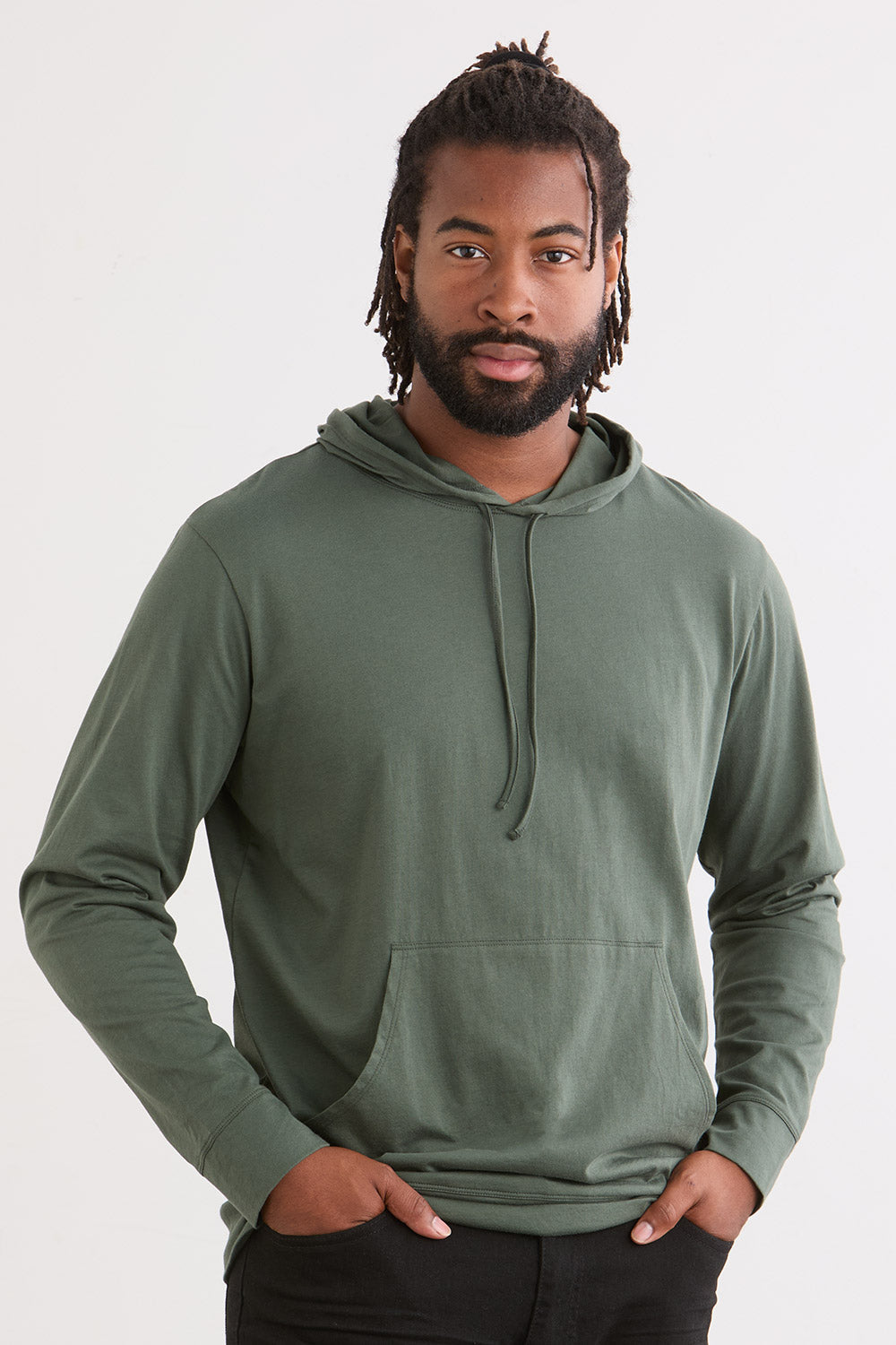 Unisex 100% Organic Cotton Lightweight Pullover Hoodie