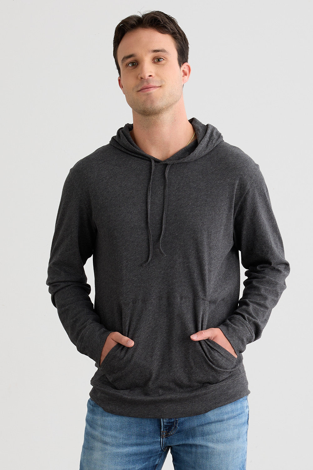 Unisex 100% Organic Cotton Lightweight Pullover Hoodie