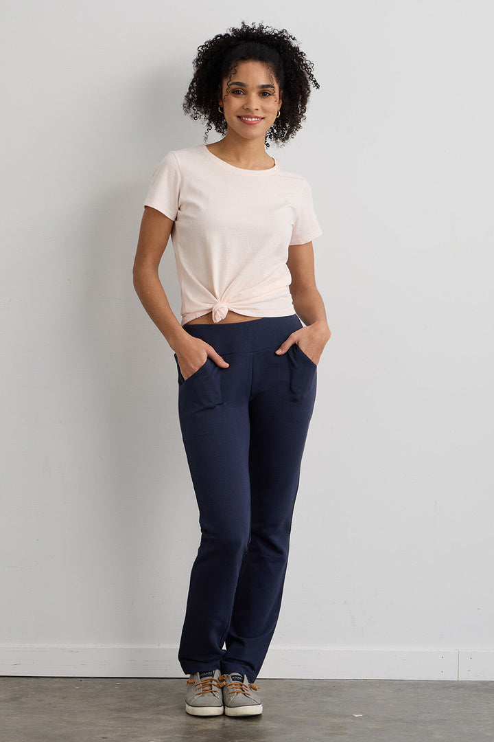 Women's Organic Knit Pants with Pockets