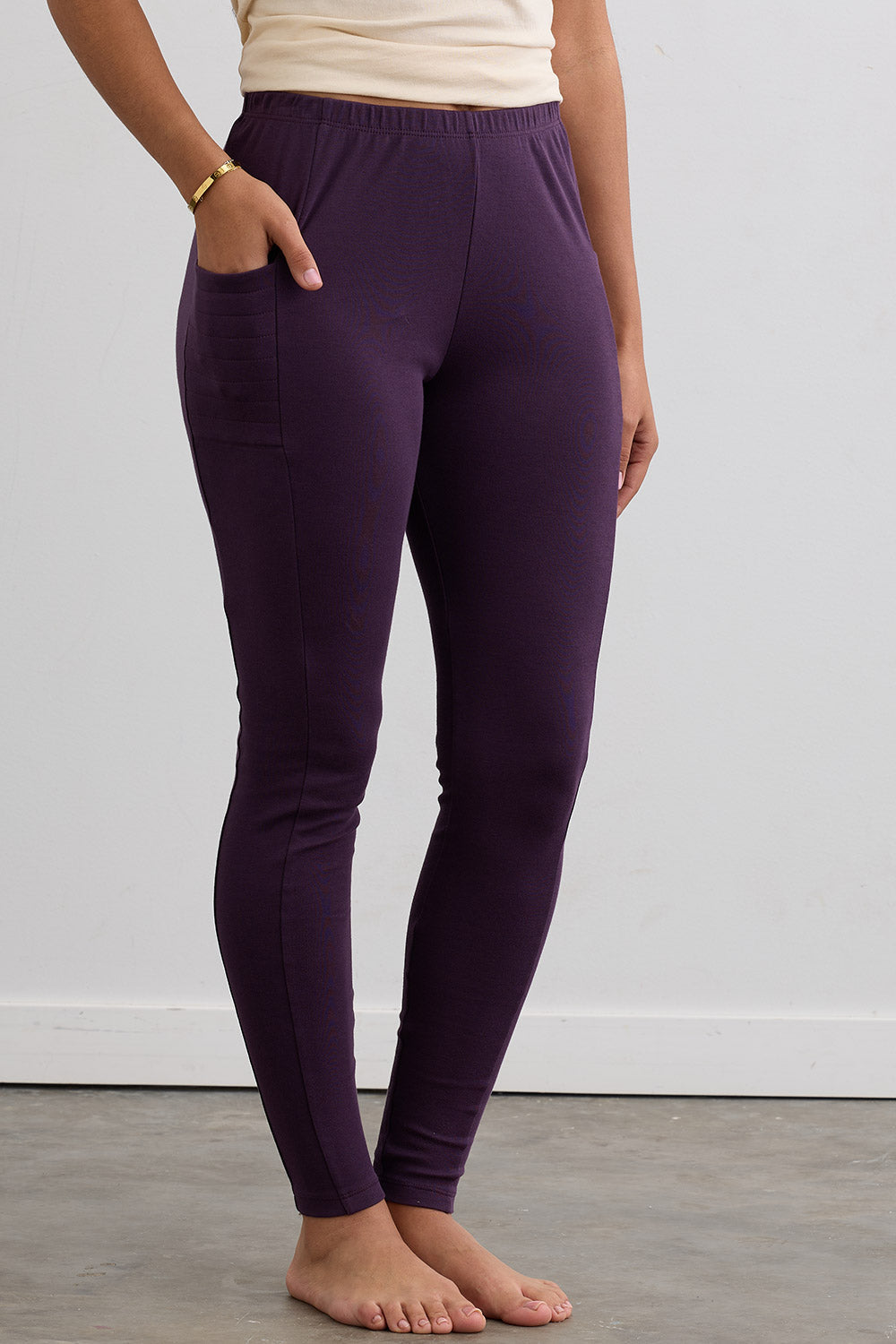 Women's Organic 100% Cotton Leggings with Pockets
