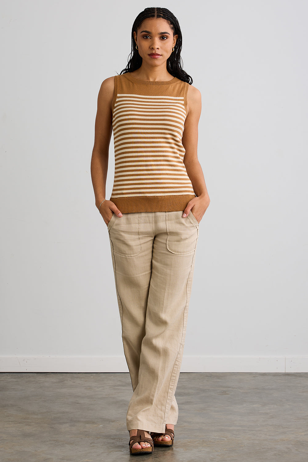 Women's Organic Cotton Sleeveless Sweater Shell