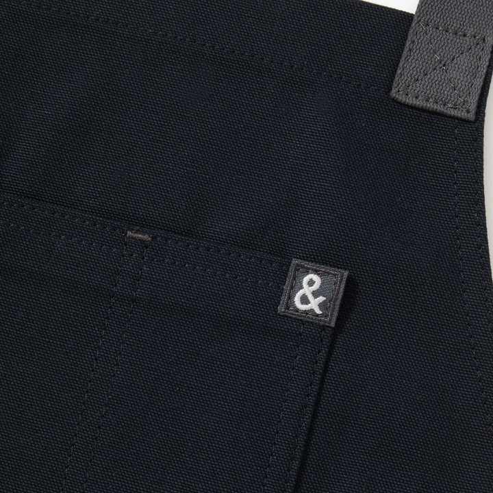 The All Day Crossback Apron - Midnight Blue