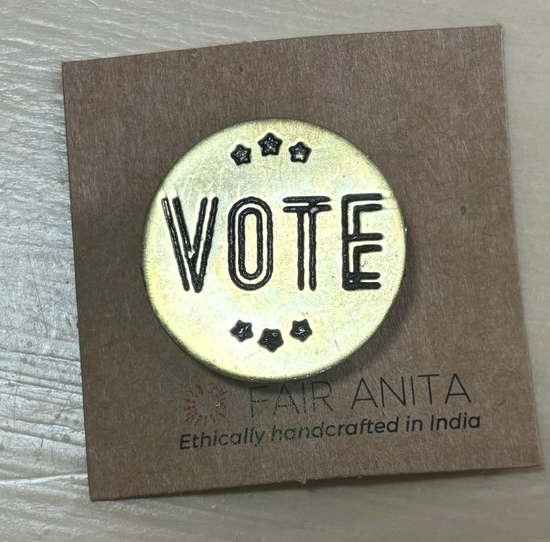 Pin | Vote (Horizontal Letters)