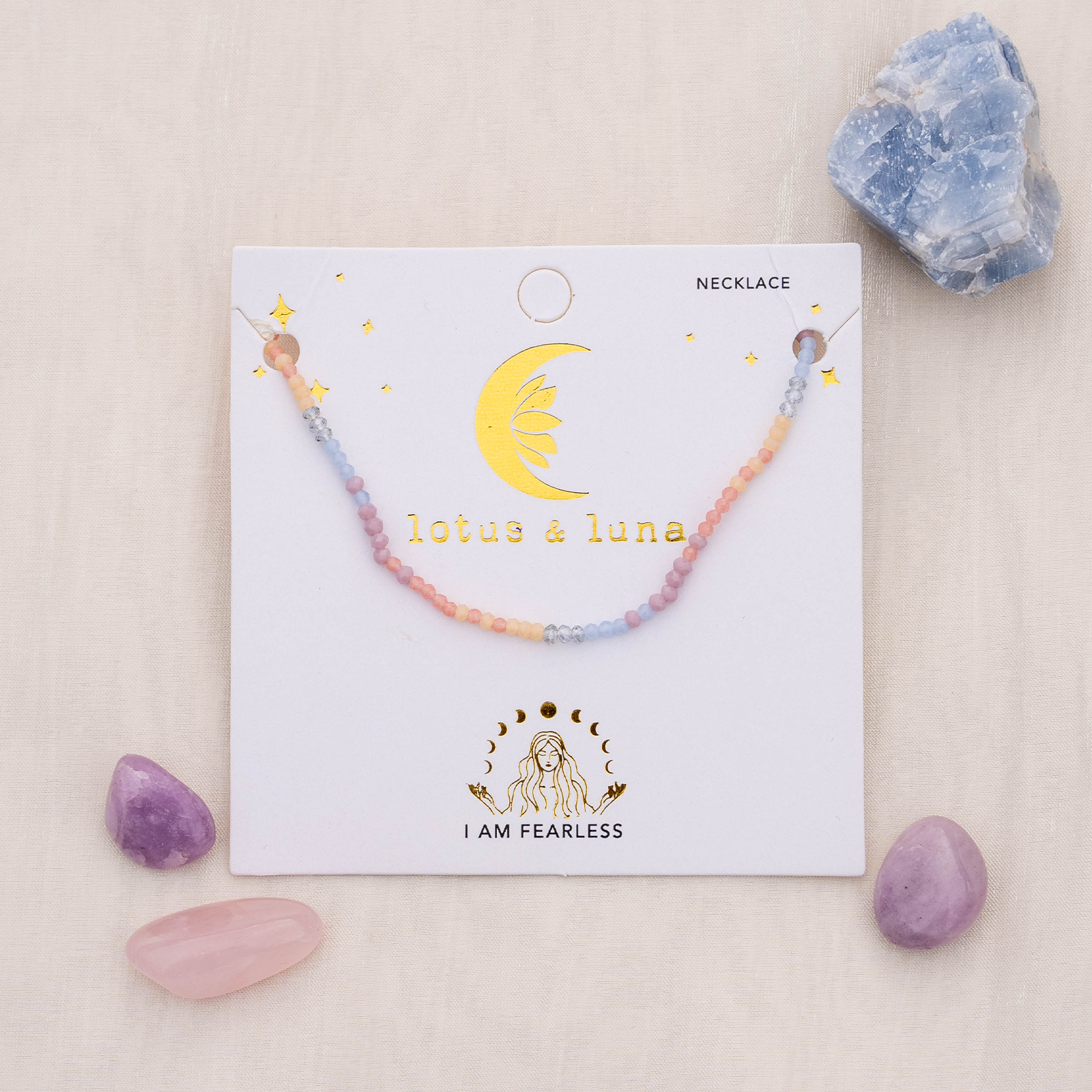 "I am Fearless" Goddess Necklace