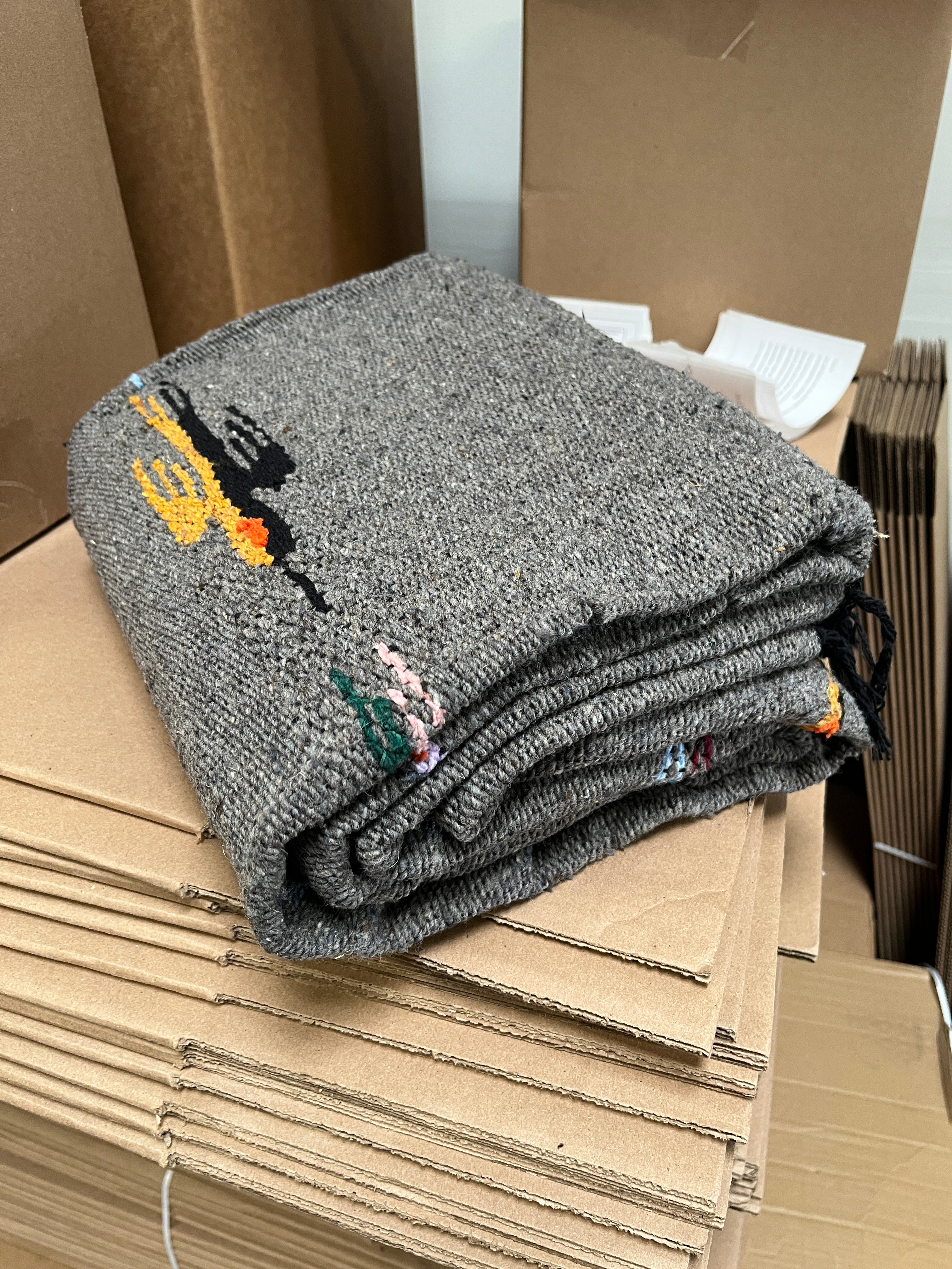Charcoal Thunderbird Baja Blanket