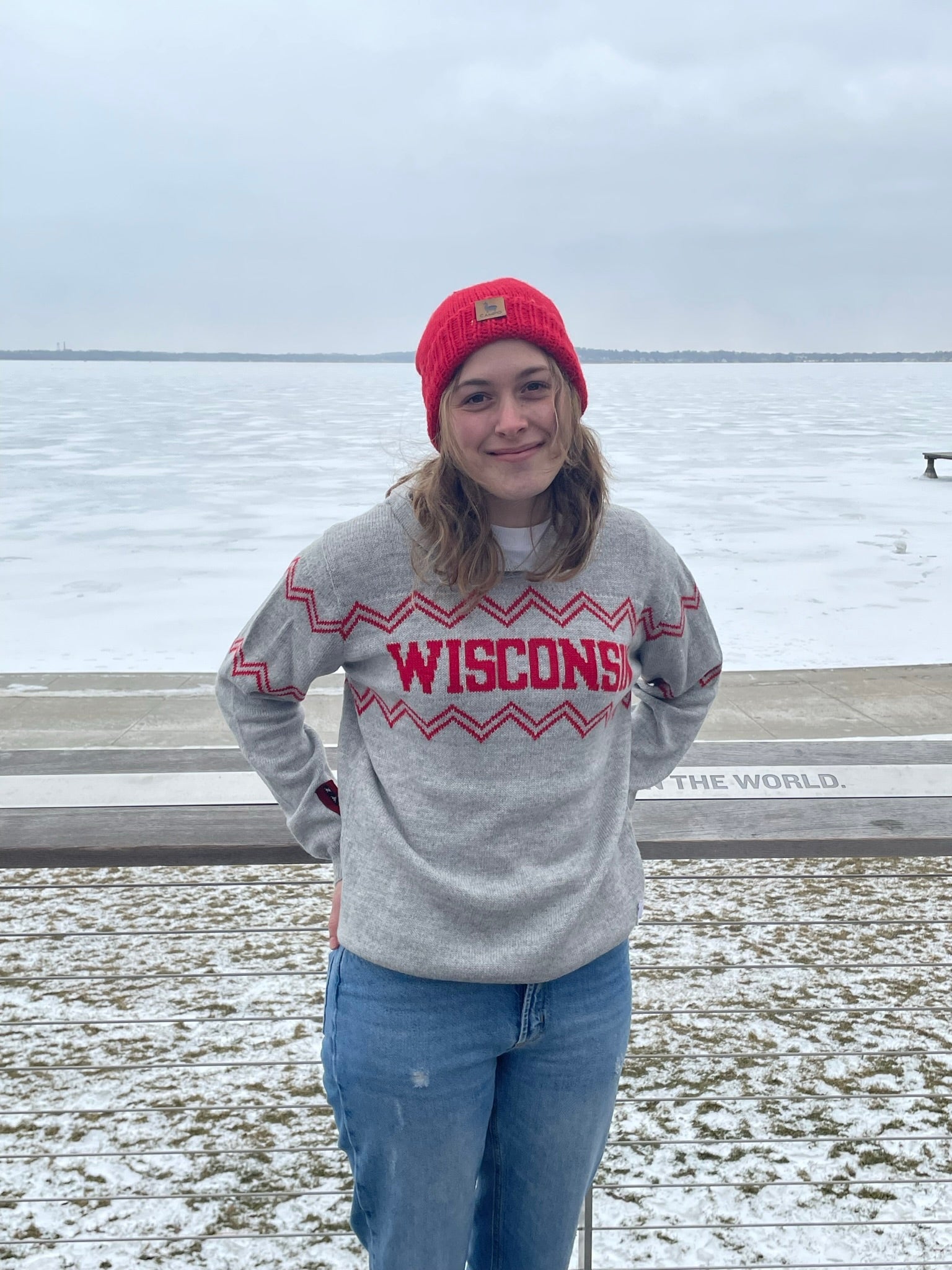 Wisconsin Alpaca Hoodie - Salt & Pepper