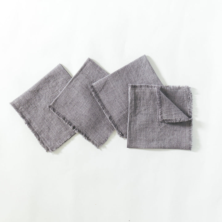 Stone Washed Linen Cocktail Napkin