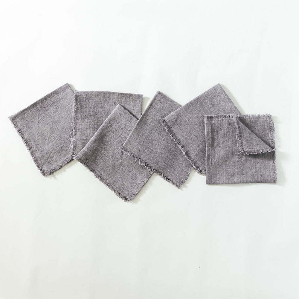 Stone Washed Linen Cocktail Napkin