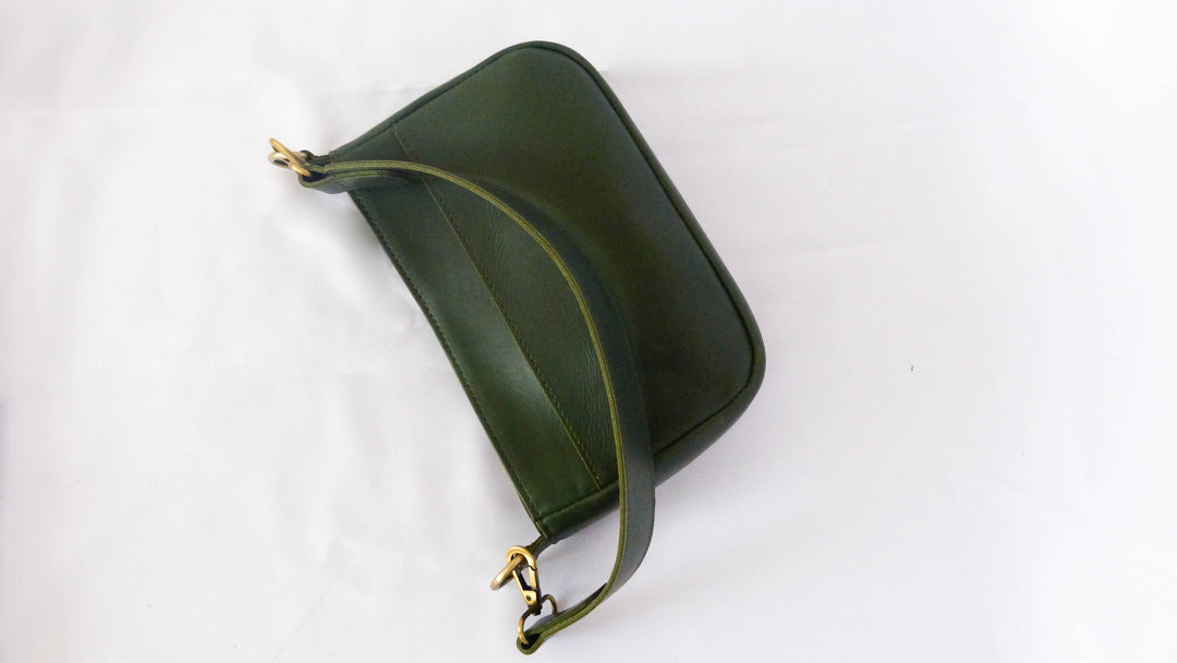 Jessica Leather Purse in Hunter Green