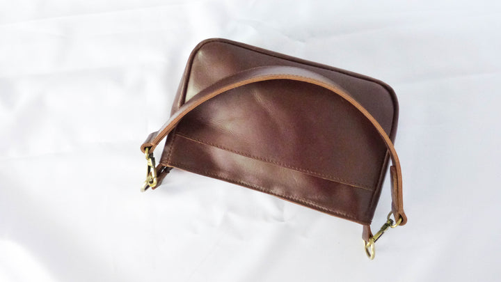 Jessica Leather Purse in Whiskey