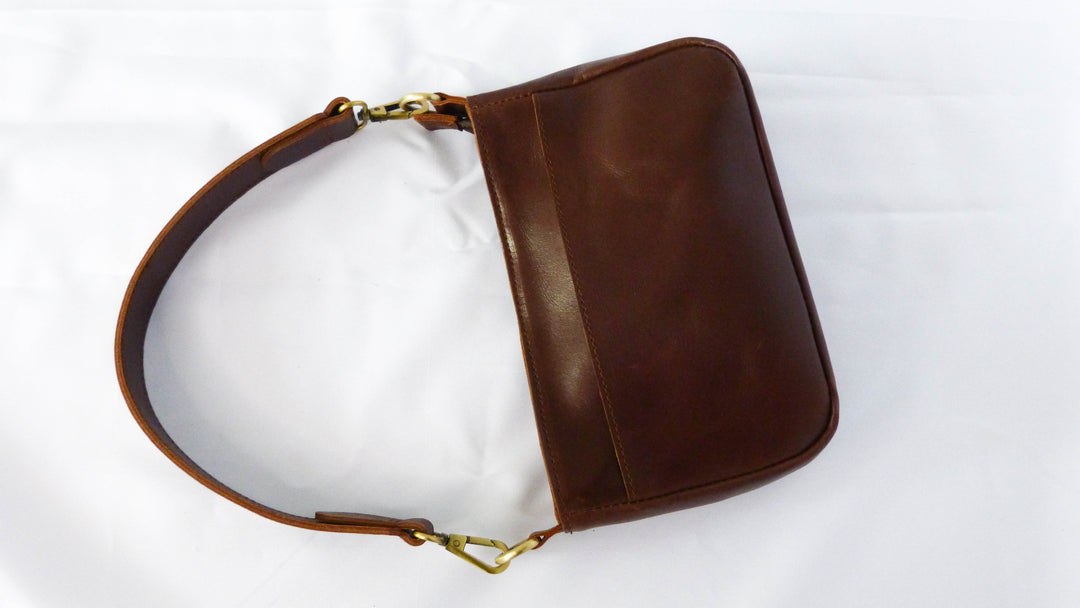 Jessica Leather Purse in Whiskey