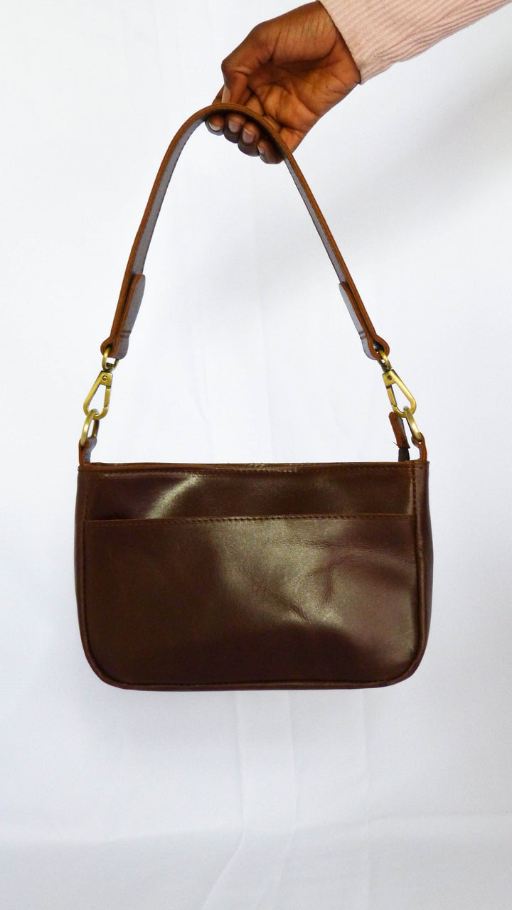 Jessica Leather Purse in Whiskey