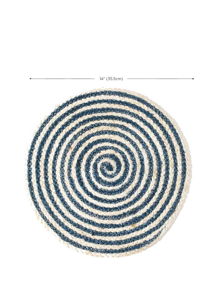 Kata Spiral Placemat - Blue (Set of 4)