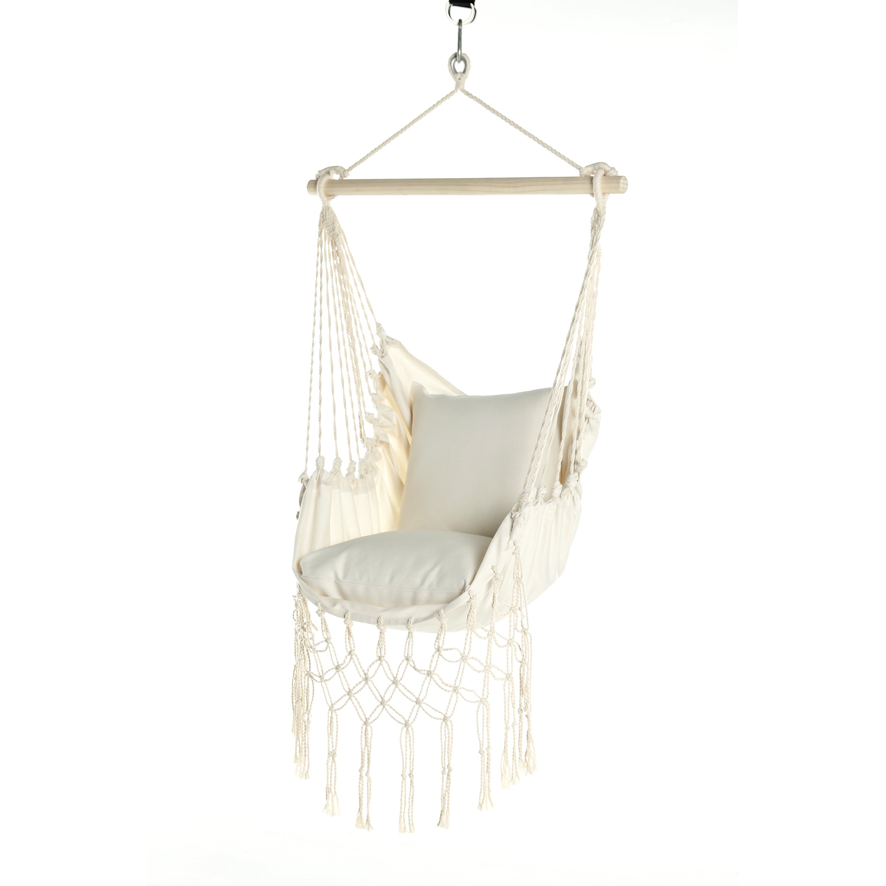 Junior White Macrame Hammock Swing Chair | SERENA Jr.