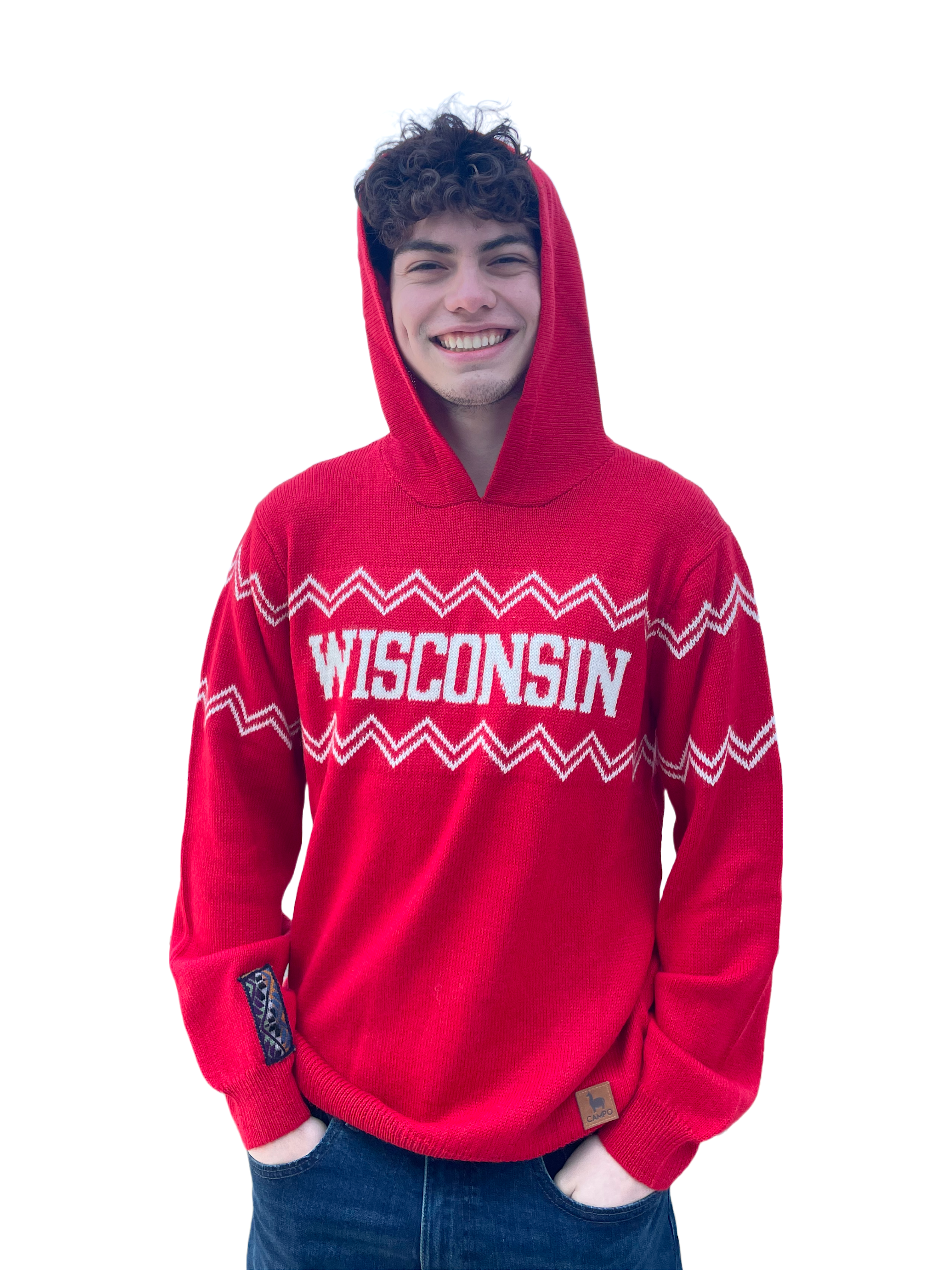 Wisconsin Alpaca Hoodie - Red